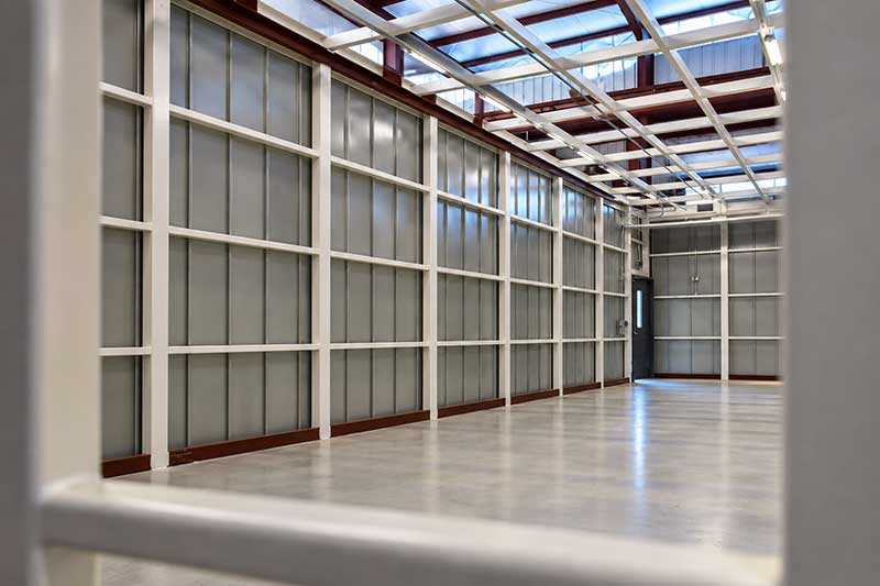 prefabricated data center module interior fit out